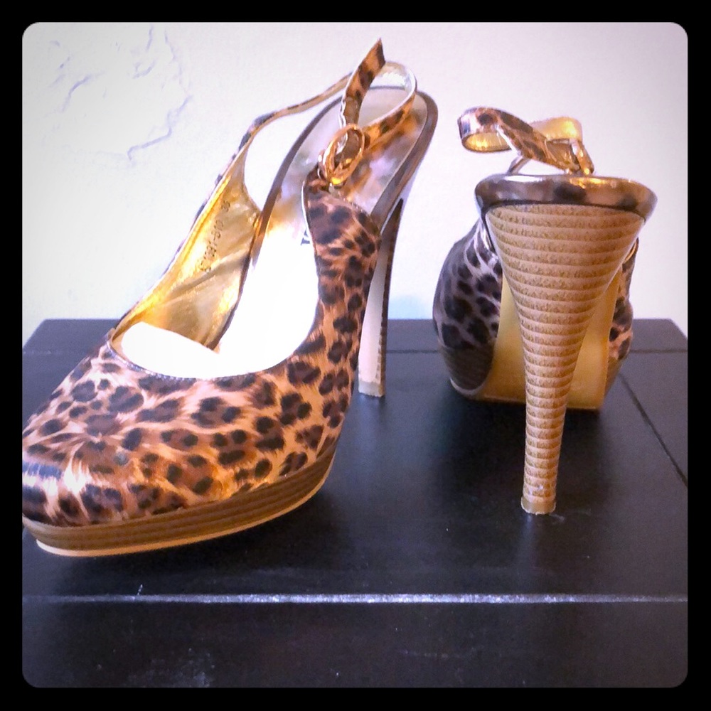 Italian Cheetah print heels